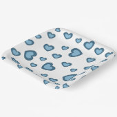 ラブバレンタインパーティーとハート紙プレート ペーパープレート (傾斜あり)