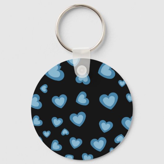 ラブバレンタインパーティーとハート花ギフトキー キーホルダー (正面)