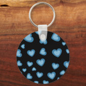 ラブバレンタインパーティーとハート花ギフトキー キーホルダー (正面)