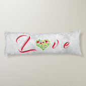 ラブバレンタインフローラハート抱き枕 ボディピロー (裏面)