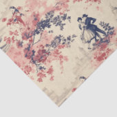 ラブバレンタインモダンレッドトイレデジュイパターン 薄葉紙 (詳細)