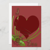 ラブバレンタイン 招待状 (正面/裏面)