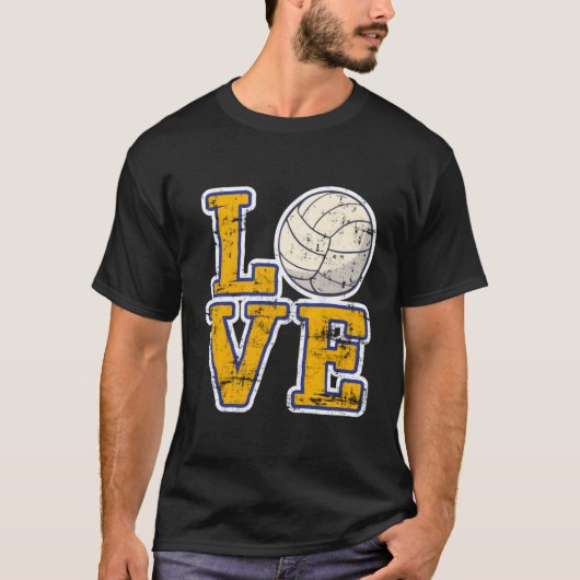 ラブバレーボール Tシャツ (正面)
