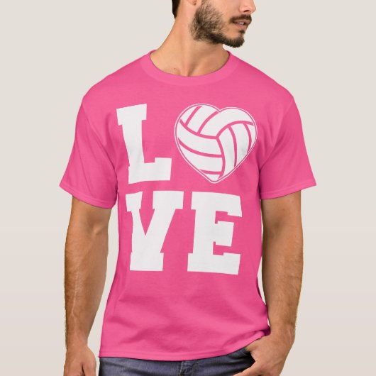 ラブバレーボール Tシャツ (正面)