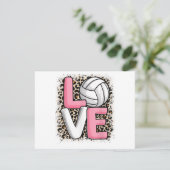 ラブバレーボールLeopard Print Women Girls Volyba シーズンカード (スタンド正面)