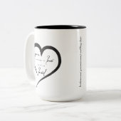 ラブバース付きコーヒーマグ ツートーンマグカップ (正面左)