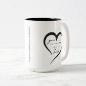 ラブバース付きコーヒーマグ ツートーンマグカップ (正面右)