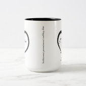 ラブバース付きコーヒーマグ ツートーンマグカップ (中央)