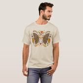 ラブバーズスカンジナビアフォークアートTシャツ Tシャツ (正面フル)