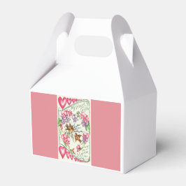 ラブバーズピンクヴィンテージバレンタインパーティーウィズボックス フェイバーボックス