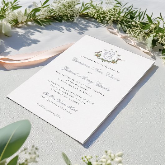 ラブバーズフォイル結婚式招待状 箔招待状