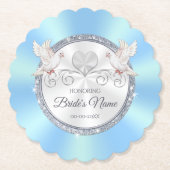 ラブバーズブルーブライダルシャワーコースターが引き受ける ペーパーコースター (正面)