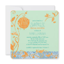 ラブバーズミントグリーンサプライズブライダルシャワー