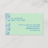 ラブバーズミントグリーン美容師 名刺 (裏面)