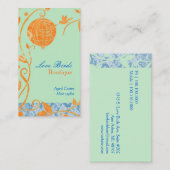 ラブバーズミントグリーン美容師 名刺 (正面/裏面)