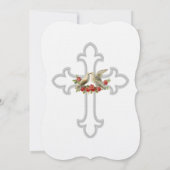 ラブバーズレッドバラスクリスチ結婚ャンズ 招待状 (裏面)