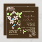 ラブバーズ結婚式招待状 招待状 (正面/裏面)