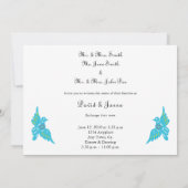 ラブバーズ ペーパー ピカド ウェディング 招待状 (裏面)