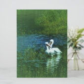 ラブバーズ 白ペリカンのカップル ムワッ！ (スタンド正面)