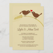 ラブバーズ 25周年 シルバーウェディングアニバーサリー パーティー 招待状 (正面/裏面)