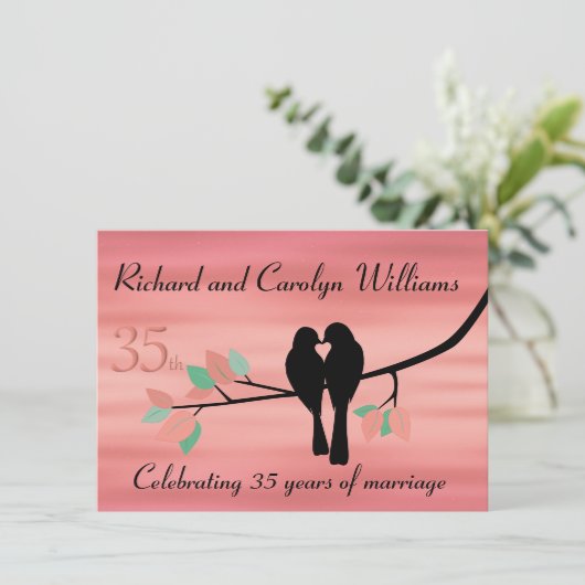 ラブバーズ 35周年記念セレブレーション 招待状 (スタンド正面)