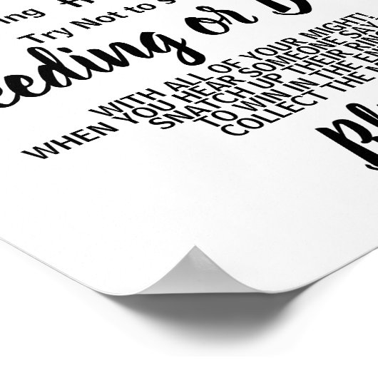 ラブバードがリングや輪をブライダルシャワーのゲームサインに ポスター (角)