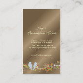 ラブバードが鳴る名刺 名刺 (裏面)