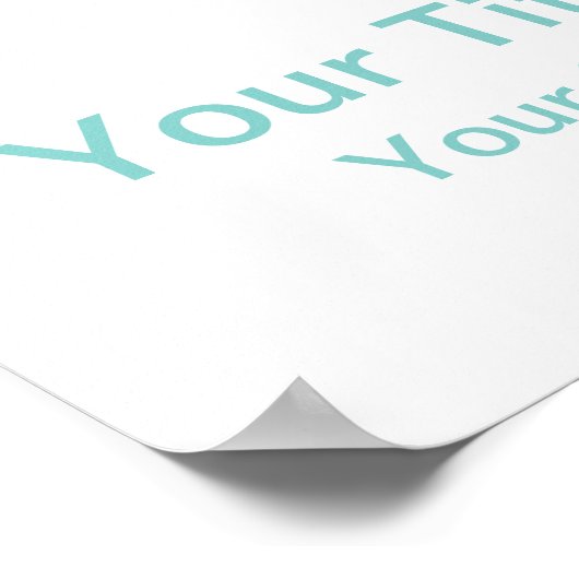 ラブバードとハートカスタム文字 ポスター (角)