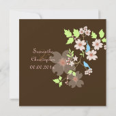 ラブバードのウェディング招待状 招待状 (裏面)