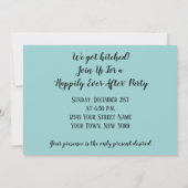 ラブバードのスウィング 冬の披露宴のみのご招待 招待状 (裏面)