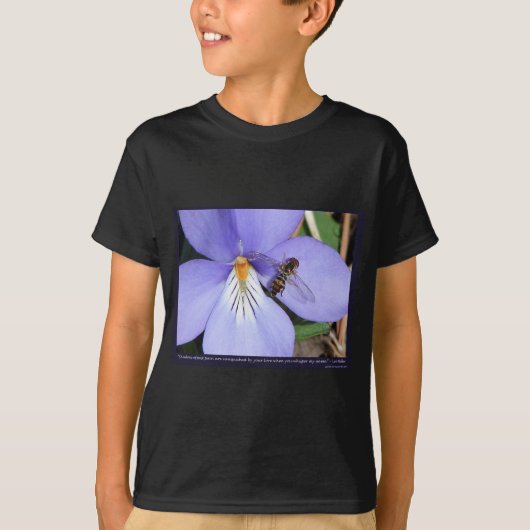 ラブバードのスミレ Tシャツ (正面)