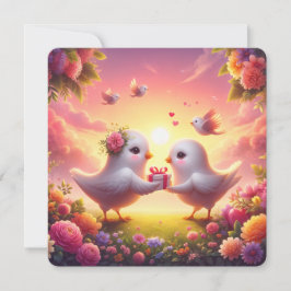 ラブバードのセレナーデ – バレンタインデーのカード シーズンカード