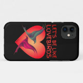 ラブバードのバレンタインデーの贈り物 Case-Mate iPhoneケース (裏面(横))