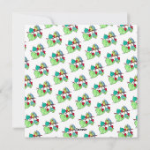 ラブバードのバレンタインデーホリデーカード シーズンカード (裏面)