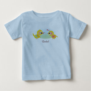 ラブバードの子供Tシャツ ベビーTシャツ