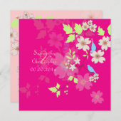 ラブバードの結婚式招待状 招待状 (正面/裏面)