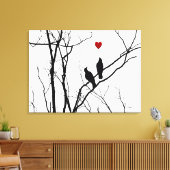 ラブバードをキャンバスに キャンバスプリント (インサイチュ (リビング))