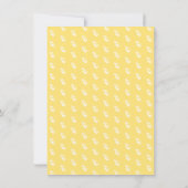 ラブバードオンツリー結婚式招待状イエローグレイ 招待状 (裏面)