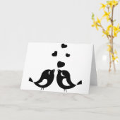 ラブバードカード カード (黄色い花)