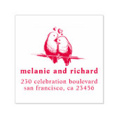 ラブバードクラシックズ結婚の名前と差出人住所 セルフインキングスタンプ (デザイン)