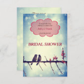 ラブバードストーリー2 ブライダルシャワー招待状 招待状 (正面/裏面)