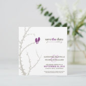 ラブバードセーブ・ザ・デート案内（紫） セーブザデート (スタンド正面)