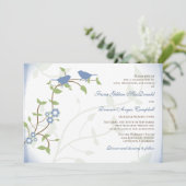 ラブバードソングバーズバード結婚式招待状 招待状 (スタンド正面)