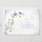 ラブバードソングバーズバード結婚式招待状 招待状 (裏面)