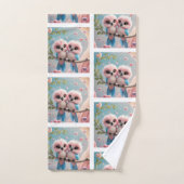 ラブバードタオル バスタオルセット (ハンドタオル)