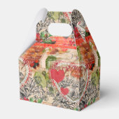 ラブバードハートレッドアートコラージュ フェイバーボックス (裏面サイド)