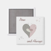 ラブバードハート マグネット (正面/裏面)