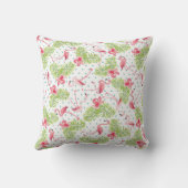 ラブバードバレンタインの枕フラミンゴ。 クッション (裏面)