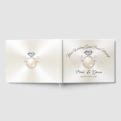 ラブバードパーソナライズされたエレガントなウェディングゲストブック ゲストブック (全面)