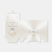 ラブバードパーソナライズされた結婚式の引き出物箱 フェイバーボックス (折り畳みなし)